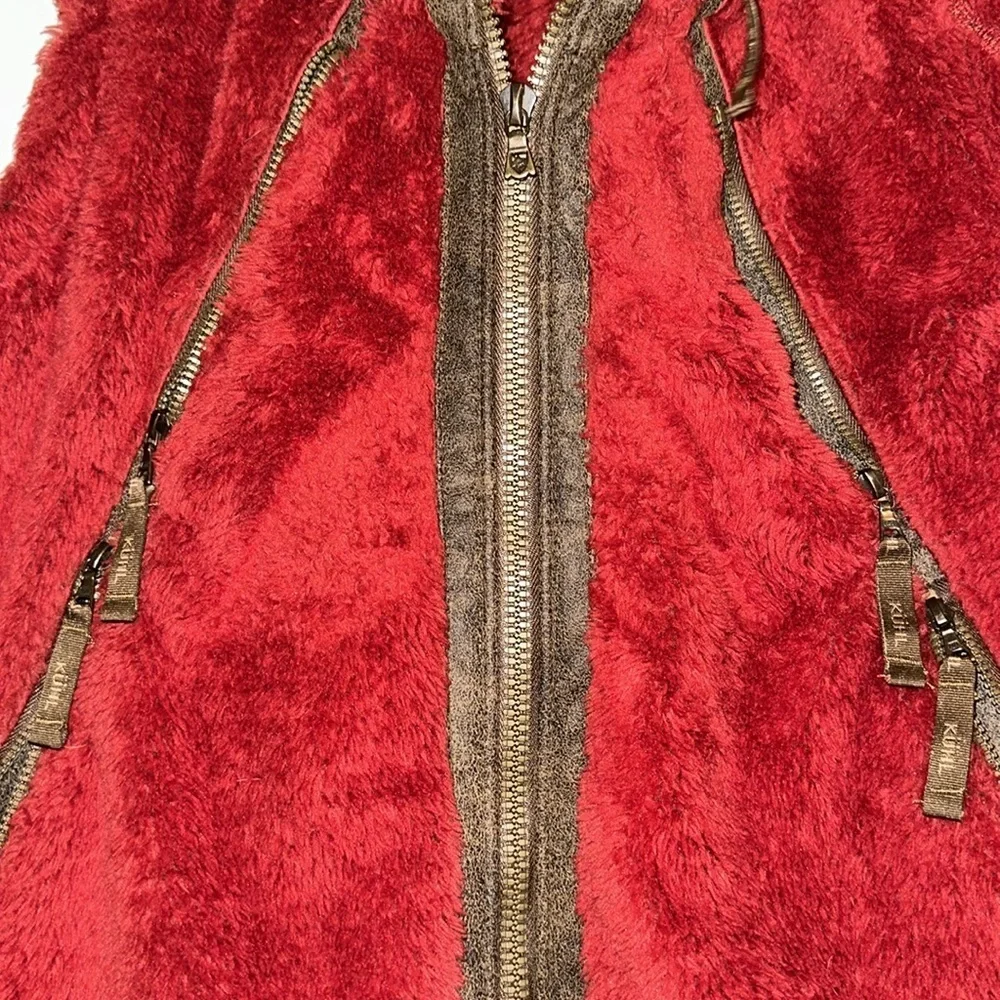 Kuhl Flight Fleece maroon/brown convertible vest M - Picture 6 of 12